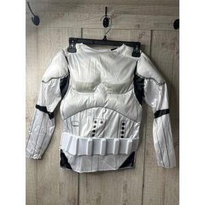 Star Wars Stormtrooper Kids Costume Top Attached Belt White & Black Shirt Only